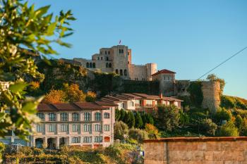 Fondo de pantalla de Castillo en otoño, paisajes, naturaleza, arquitectura, fondo de pantalla.